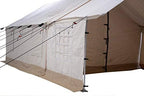 WHITEDUCK Porch for Alpha Wall Tent, Complete with Heavy Duty Aluminum Frame, Angle Kits & Stakes for Hunting, Family Camping & Outdoor Activities (8'x10', Canvas)