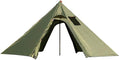 DANCHEL OUTDOOR Backpacking Hot Tent with Stove Jack, 4 Season Lightweight Tipi Tent for 2/4/6 Person Winter Camping Hunting, 10.5FT-16.4FT
