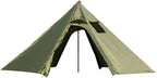 DANCHEL OUTDOOR Backpacking Hot Tent with Stove Jack, 4 Season Lightweight Tipi Tent for 2/4/6 Person Winter Camping Hunting, 10.5FT-16.4FT