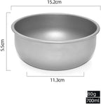 Pure Titanium Bowl Outdoor Camping Portable Single Layer Salad Bowl Household Tableware(700ML)