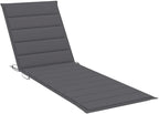 2-Person Patio Sun Lounger with Cushion Gray Solid Acacia Woodoutdoor Lounge Chairs Camping Chairs Tanning Chair Recliner chairSuitable for Gardens, courtyards