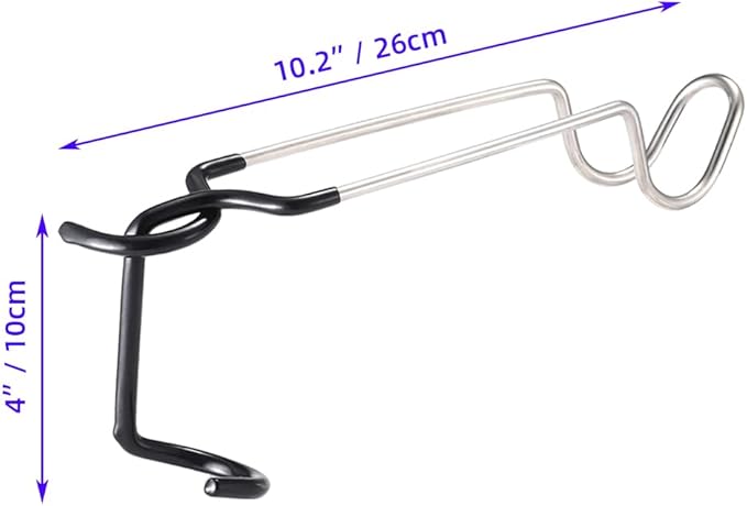 Outdoor Camping Lantern Hook for Tent lamp Hanger, Bird feeders, Garden Lights, Heavy Duty Outdoor Light Hook - Sturdy and Non Slip Pole Hooks for Yard lightings, Decor, 2 PCS