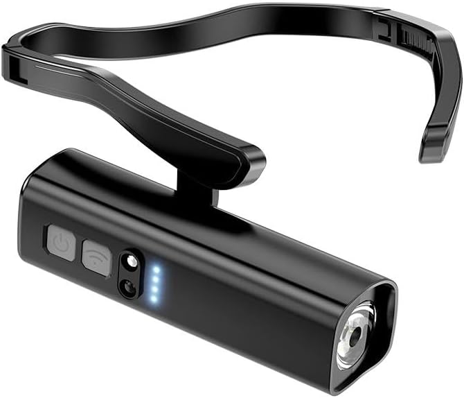 Ear Worn Headlamp, Motion-Sensor LED Headlight – Lightweight & Adjustable for Work, Camping, Running High Lumen Flashlight Multifunctional Flashlight