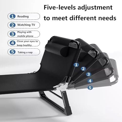 Portable Folding Adult Bed with Detachable Cotton Pad, Heavy Duty Steel Frame Camping Cot for Indoor & Outdoor(185 * 66 * 26CM)