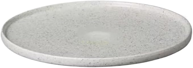 Camping Plates Dinner Plate Western Food Round Salad Plate High Edge Round Flat Plate Hotel Club Creative Ceramic Tableware Decorative Plate