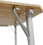 Dometic GO Compact Camp Table - Bamboo Table with Adjustable Height - Foldable and Portable | Carrying Case Sold Separately