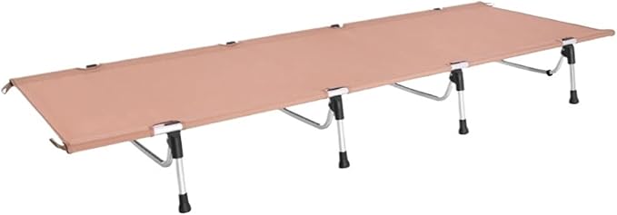 Ultralight Folding Bed Camping Single Cot Portable Travel Camping Bed Outdoor(Pink) (Pinks)