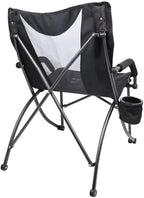 Cascade Mountain Tech Heavy Duty Folding Camp Chair, Black