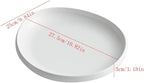 Camping Plates Breakfast Plate Serving Tray Dish White Cold Dishes Dishes Dishes Cold Dishes Mood Dishes Dishes Tableware Decorative Plate(27CM)