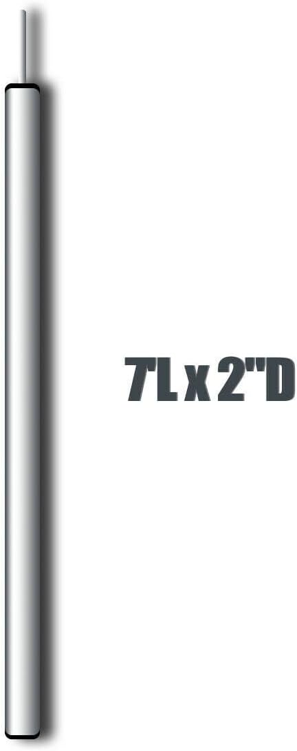 Replacement Heavy Duty Anodized Aluminum Side Pole | 7 Foot Tall | Single Piece