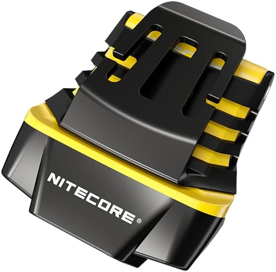 Nitecore NU11 Clip-On Cap Light and Headlamp, 150 Lumen Bright, USB-C Rechargeable, 90 Degree Adjustable for Fishing Camping and Work with Hands-Free Motion Sensor, White and Red LEDs and Sticker
