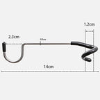 Wakauto Camping Lantern Hooks 2pcs Stainless Steel Light Pole Hooks Black Tent Lamp Hangers Outdoor Camping Accessories for Hiking and Backpacking