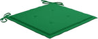 Folding Patio Chairs with Cushions 6 pcs,Outdoor Lounge Chair,Portable Camping Chair,Bistro Table and Chairs Outdoor,Features 2 Sets of Ropes,for Balcony/Garden/Backyard, Solid Teak Wood