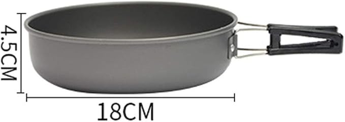 Camping Backpack Tableware Outdoor Cookware Pot Picnic Canteen Survival Hiking Military Boiler Frying Teapot Set Kettle yubin1993