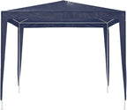 Large Outdoor Party Tent 25x25 ft, Blue Polyethylene with Iron Frame for Shade and Shelter, UV Resistant Water Resistant Materials, Easy Assembly for Events and Gatherings