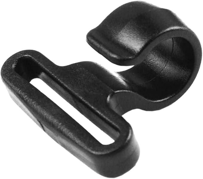 CooBigo 10pcs Plastic Snap Hooks 1"(25.5mm) Backpack Strap Buckles Hardware for Outdoor Camping 25mm Webbing Backpack Bag Strap Tent Garment DIY Parts Accessories