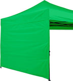 ABCCANOPY Instant Canopy SunWall 10x10 FT, 1 Pack Sidewall Only, No Frame or Top, Kelly Green
