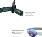 Ledlenser KIDLED4R Kids Purple LED Headlamp - Tri-Color Light with Flash Modes for Hiking Gear, Colorful Signal, Reading & Light Toys