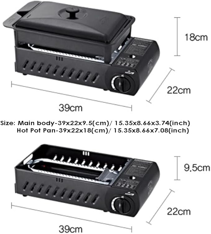 WithMolly Kovea 3 Way All in One Multi Gas Stove with storage bag M size all black