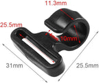 CooBigo 10pcs Plastic Snap Hooks 1"(25.5mm) Backpack Strap Buckles Hardware for Outdoor Camping 25mm Webbing Backpack Bag Strap Tent Garment DIY Parts Accessories