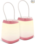 EXTRASTAR 2 Pack LED Battery Operated Lights, Portable LED Tent Lantern, IPX4 Water Resistant, 3 Modes for Backpacking Camping Hiking Emergency Light, Lamp for Outdoor and Indoor