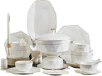 European Kitchenware Tableware 56 Piece Dish Ceramic Set Tableware Set