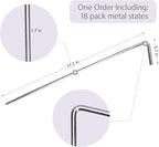 16 Pack Tent Stakes 6.5" Heavy Duty Metal Pegs for Outdoor Christmas Decorations Camping Canopy Gardening Yard Ground Garden Accessories