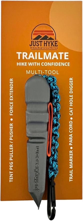 Trailmate Ultralight Backpacking Trowel – Compact Cathole Shovel & Tent Stake Puller, Leave No Trace Dig Tool for Hiking & Camping