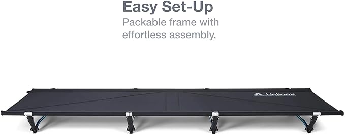 Helinox Cot Max Lightweight, Compact, Collapsible, Portable Camping Cot, Blackout (2026)