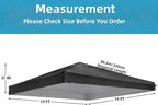 10x10 Canopy Replacement Top Cover with Air Vents for ez up Pop up Canopy Gazebo Tent, with Adjustable Strap, Waterproof & Anti-UV for Outdoor Shade (Frame Not Included) (Black)