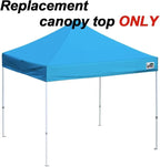 Eurmax USA New 10x10 Pop Up Canopy Replacement Canopy Tent Top Cover, Instant Canopy Top Cover ONLY, Choose 30 Colors,Bonus 4PC Pack Weight Bag (Sky Blue)