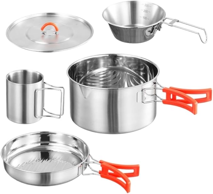 Camping Cookware Outdoor Cooking Tableware Set Camping Utensils Wild Camp Equipment Picnic Supplies Outdoor Picnic