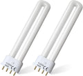 FLS/E9W 6400K Camping Lantern Bulb,Replacement for 9W Fluorescent Bulb,4 Pin 2G7 Base,5.5 inch Special Size,6400K(2PACK)