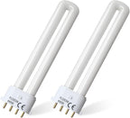FLS/E9W 6400K Camping Lantern Bulb,Replacement for 9W Fluorescent Bulb,4 Pin 2G7 Base,5.5 inch Special Size,6400K(2PACK)