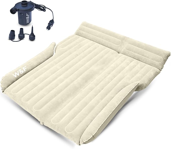 WEY&FLY Extra Tough SUV Mattress - Enhanced Air Mattress, Ultra-Thick & Comfortable, Suitable for Camping, Sleeping & Travel, Includes Pump