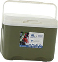 Cooler Box Ice Box 6L Personal with Handle for Freeze/Hot Food Ice Chest Small Insulated Box for Beach Camping Stall Outdoor