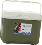 Cooler Box Ice Box 6L Personal with Handle for Freeze/Hot Food Ice Chest Small Insulated Box for Beach Camping Stall Outdoor