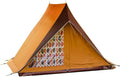 Wild Luxury Vintage TC Cotton Camping Tent, 2 Person Flying House Style Canvas Shelter, Waterproof & Breathable Glamping Tent