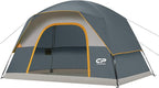Tents for Camping 6 Person Tent Waterproof Windproof Double Layer Family Camping Tent, Easy Setup Dome Tent with Large Mesh Windows & Wider Door for Outdoor Camping & Hiking