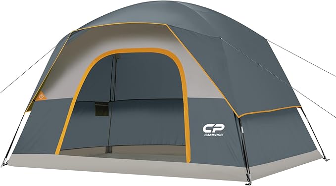 Tents for Camping 6 Person Tent Waterproof Windproof Double Layer Family Camping Tent, Easy Setup Dome Tent with Large Mesh Windows & Wider Door for Outdoor Camping & Hiking