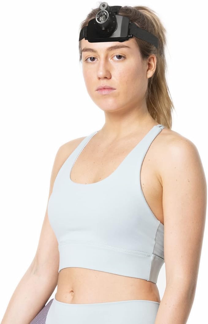 Rechargeable LED Laser Headlamp with an Adjustable Waist Belt, for Sensorimotor Control Testing and Physical Therapy
