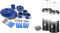 Stansport 24-Piece Tableware Set and 2-Pack Etekcity Camping Lanterns