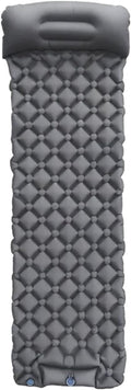 Self-Inflating Camping Mattress - Outdoor Tent Sleeping Pad, Lightweight Compact Air Cushion for Hiking Campsite(Gray)