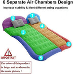 SAYGOGO SUV Air Mattress Camping Bed Cushion Pillow Inflatable Thickened Car Air Bed Mattress with Electric Air Pump Portable Sleeping Pad for Travel Camping Upgraded Version Black