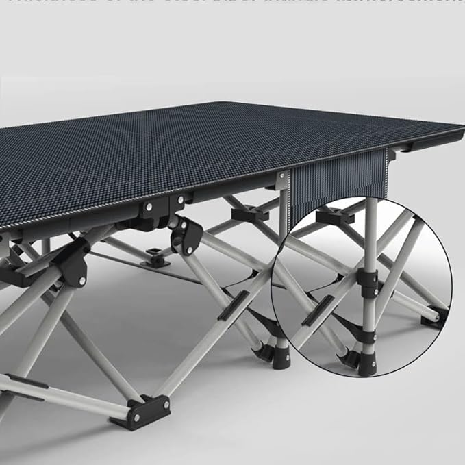 Folding Bed Camping Cot Bed Portable Compact for Outdoor Travel Base Camp Mountaineering Camping Cot Bed