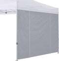 COOSHADE Instant Canopy SunWall 10x10 Canopy SideWall for Pop up Canopy Tent, 1 Pack Door Wall Only, Grey