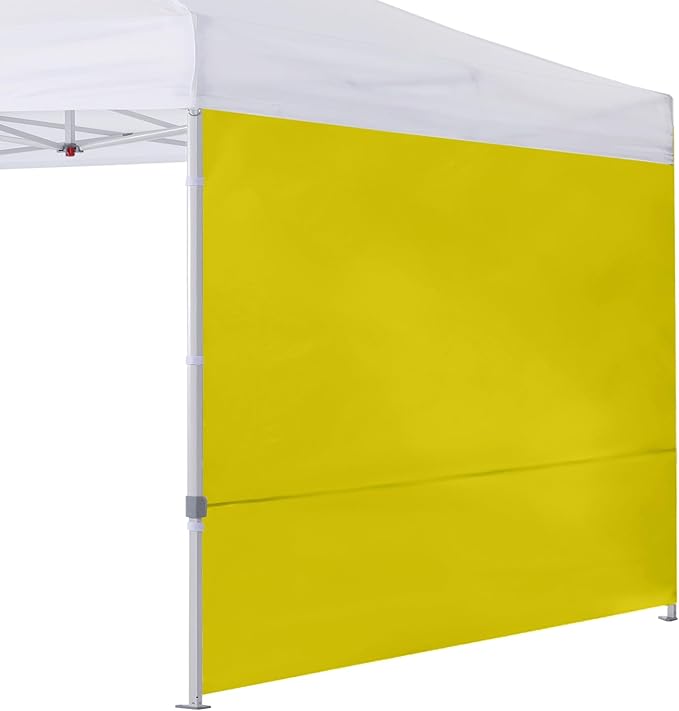 COOSHADE Instant Canopy SunWall 10x10 Canopy SideWall for Pop up Canopy Tent, 1 Pack Sidewall Only, Yellow