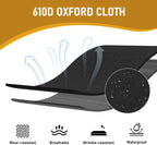 Portable Folding Camping Cot, Heavy Duty Sleeping Bed with Carrying Bag, 610D Oxford Cloth & Lightweight Aluminum Frame, 275lbs Load, Outdoor Cot for Adults, Travel, Hiking, Office (Black, 1 Pack)