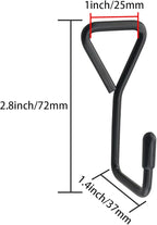 4PCS Heavy Duty Triangular Metal Hooks Outdoor Camping Tent Hooks Hanging Plant Basket for Kitchen Utensils Spoons Pots Pots Utensils Clothes Jeans Bag Towel Black