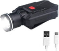 FISHNU 500 Lumens Clip-on Hat Light,USB Rechargeable Led Cap Light,No Red Ring and Aluminum Alloy Zoomable Head Baseball Hat Lamp,Tightly Clip Designed Spotlight